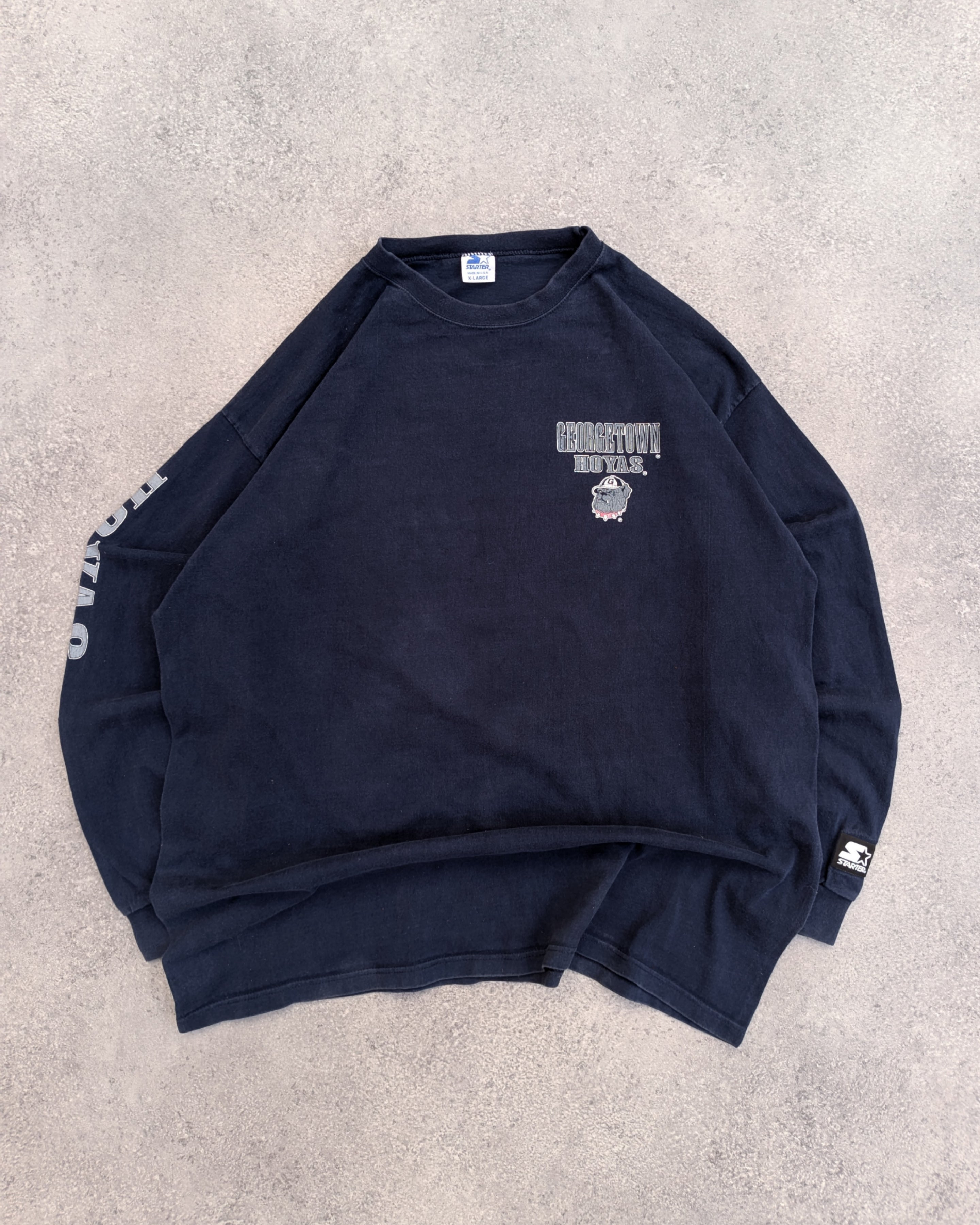 Rare Vintage Starter Georgetown Hoyas long-sleeve t-shirt