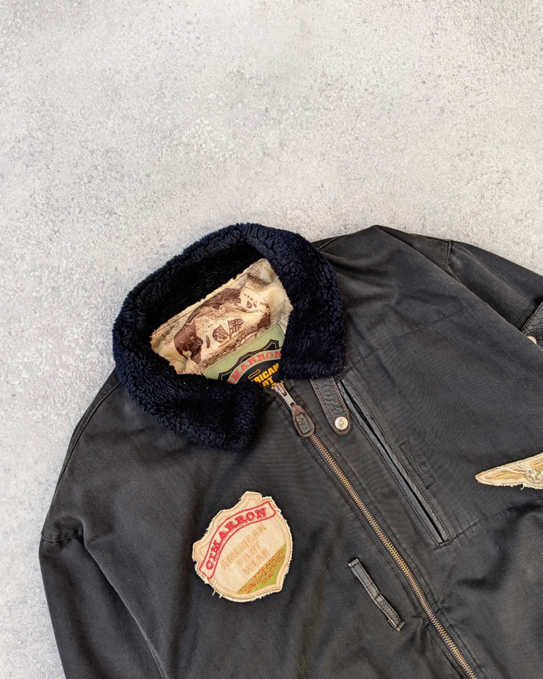 Very Rare 1980s Cimarron American Pilot Wear Bomber Jacket